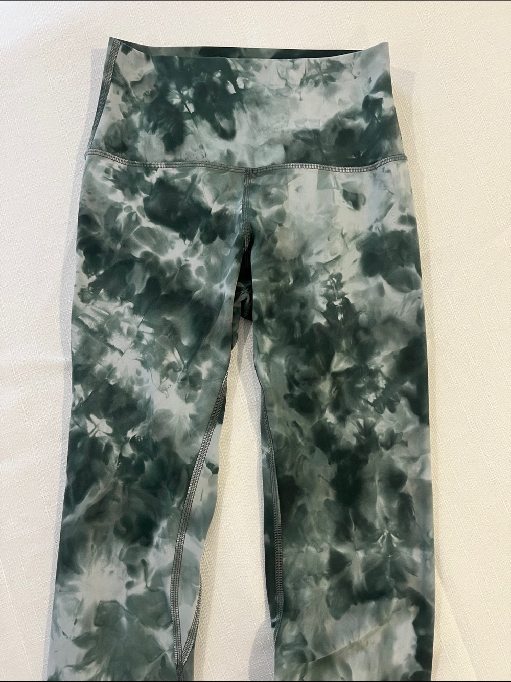 lululemon athletica Green Tie-Dye Leggings